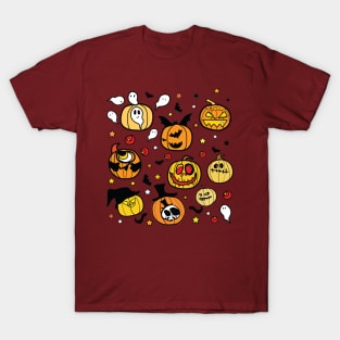 Halloween pumpkin lanterns T-Shirt